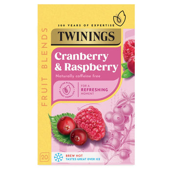 Twinings Té de arándano y frambuesa 20 bolsas de té