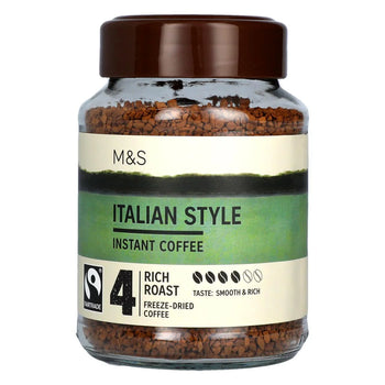 M & S Fairtrade Italienischer Stil Instantkaffee 100g
