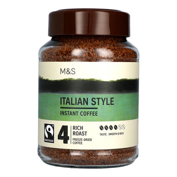 M & S Fairtrade Italienischer Stil Instantkaffee 200g