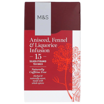 M & S Anised Fenchel & Likorice Infusion Teebeutel 15 pro Packung