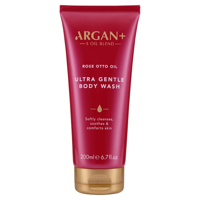 Argan+ marokkanischer Rosenkörper 200 ml waschen