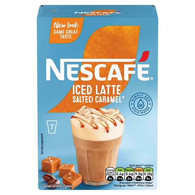 Nescafe Gold Iced Salted Karamell Latte 7 pro Pack