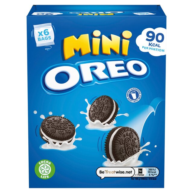 Oreo Mini Chocolate Sandwich Biscuit Multipack 6 x 19g