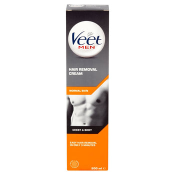 Veet Men Tilinage à la cheveux poitrine et corps pour la peau normale 200 ml