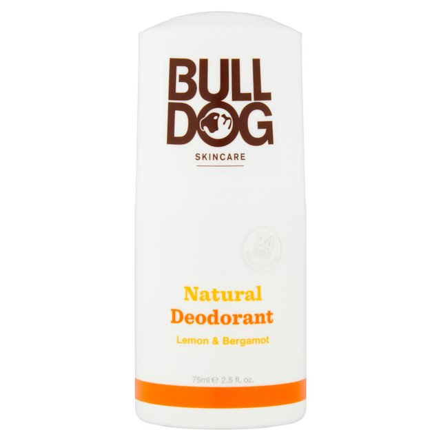 Bulldog -Hautpflege Natural Deodorant Roll auf Zitrone & Bergamotte 75 ml