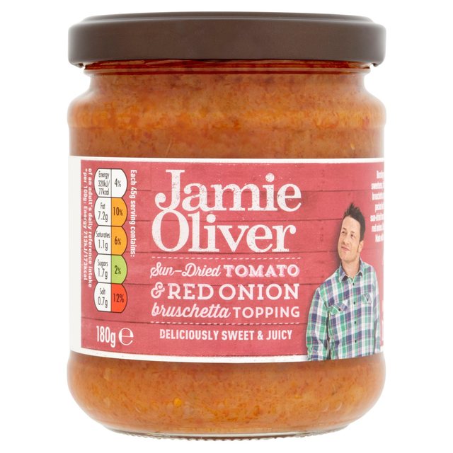 Jamie Oliver Tomate & Rote Zwiebel Bruschetta oben 180 g