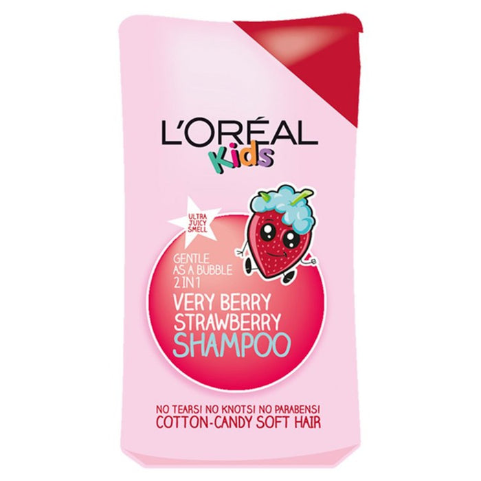 L'Oréal Kids Extra Gentle 2 en 1 Muy Berry Strawberry Shampoo 250ml