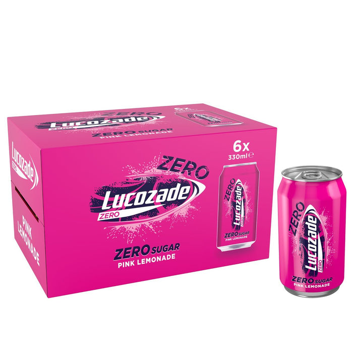 Lucozade Zero Pink Lemonade 6 x 330 ml