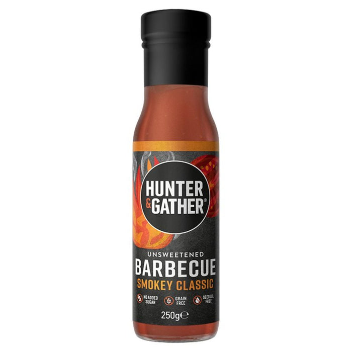 Hunter & sammeln ungesüßte BBQ -Sauce 250g
