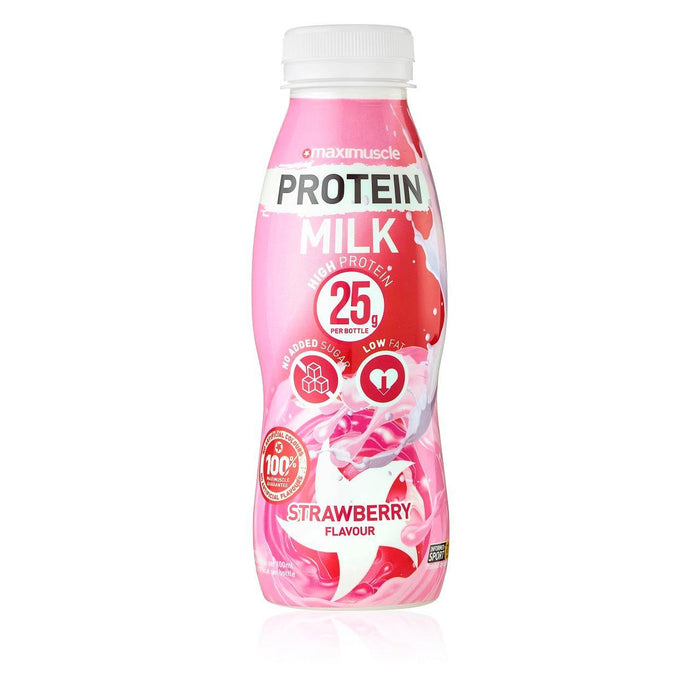 Maximuscle Protein Milch Erdbeer 330 ml