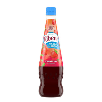 Ribena Strawberry sin calabaza de azúcar agregada 850 ml