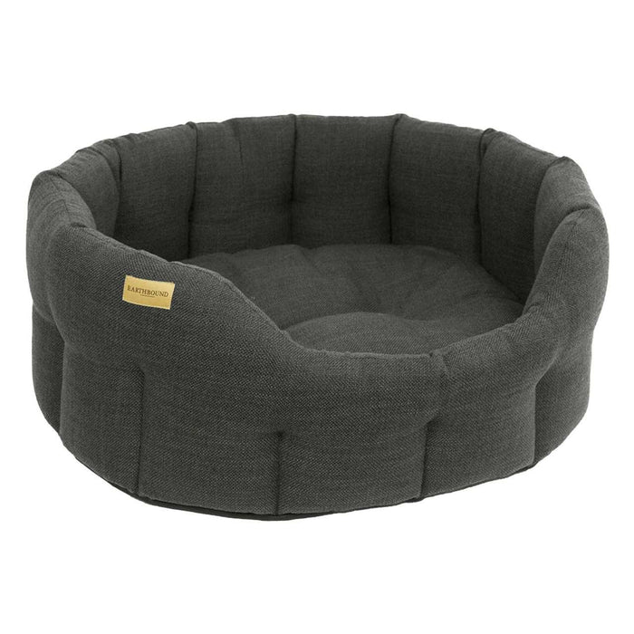 Earthbound Classic Weaved Charcoal Dog Bed Small