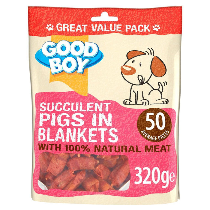 Bon garçon porcs en couvertures traite le chien 320g