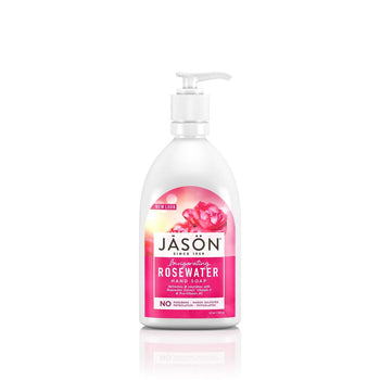 Jason jabón de mano de agua de rosa vegana 480 ml