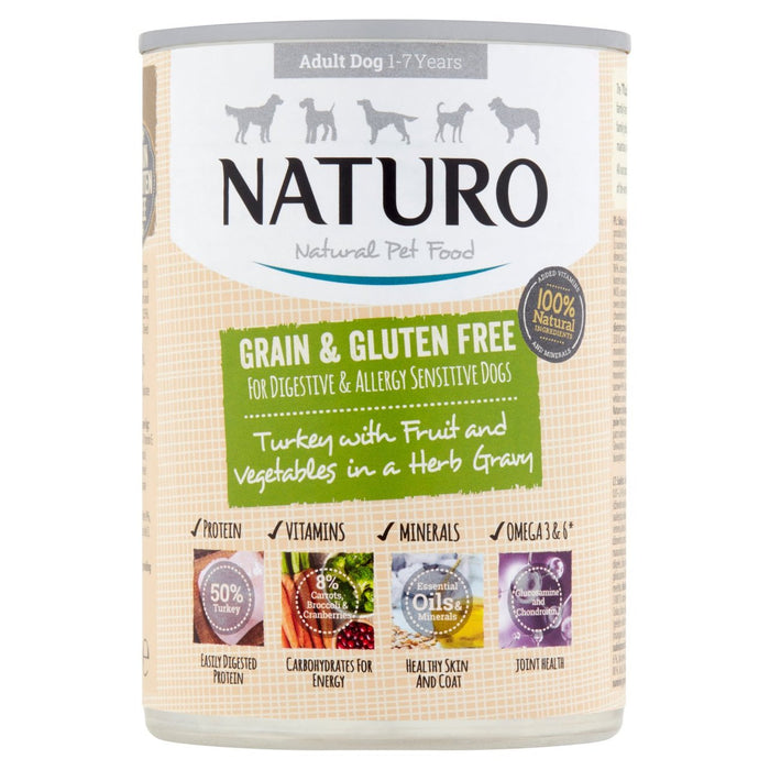 Naturo Turkey with Cranberries Broccoli & Carrot 390g