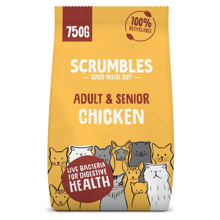 Scrumbles Poulet Adult Dry Cat Food 750g