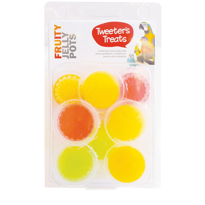 Tweeter's Treats Fruity Jelly Pots 8 Pack 8 par pack