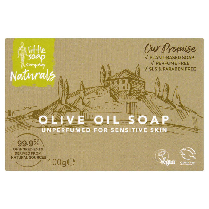 Little Soap Company Olive Oil Bar Soap for Sensitive Skin 100g
