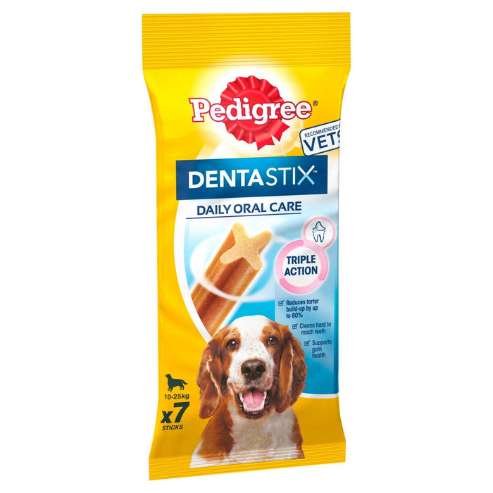 Pedigree Dentastix tägliche Erwachsene Medium Dog Dental Leckereien 7 x 26g