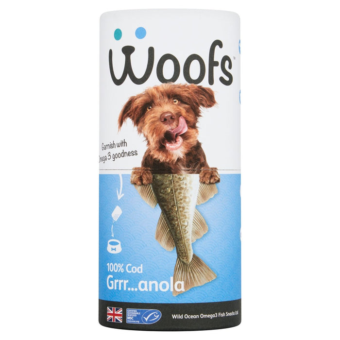 Woofs Bod Granola espolvorea 100% Natural MSC Fish 100G