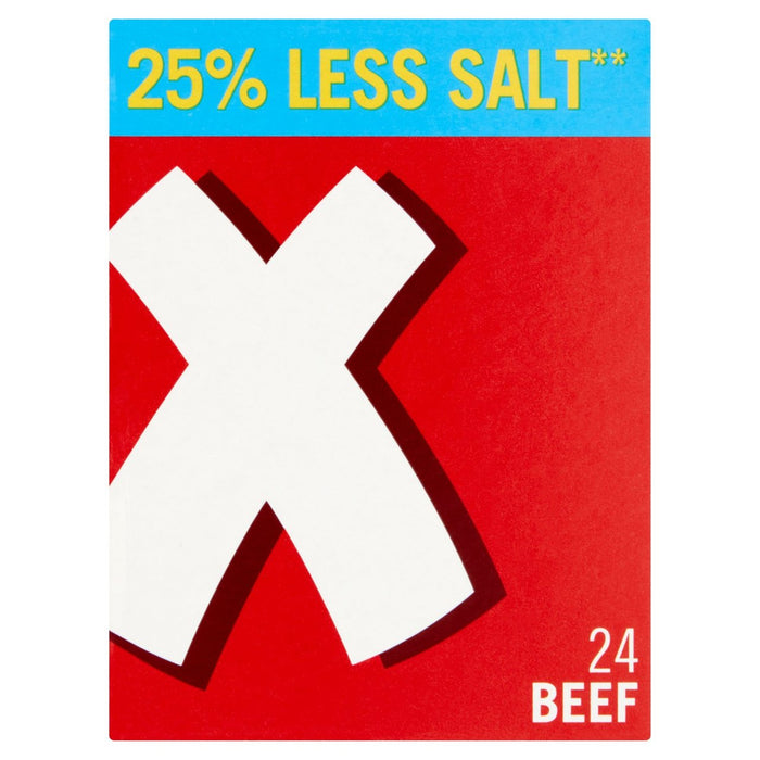 Oxo 24 reduziertes Salz -Rindfleisch -Stock -Würfel 142g