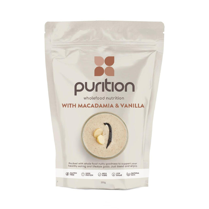 Purition Macadamia y Vanilla Wholefood Nutrition Powder 250g